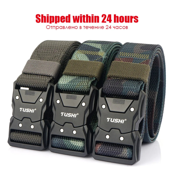 VATLTY 2022 Snabbtorkande taktiskt bälte män Hårdlegering Snabbspänne 1200D Mjuk nylon Army Bälte Hane Militär utrustning ArmyGreen set(.1103) 125cm(adjustable)(.1103)