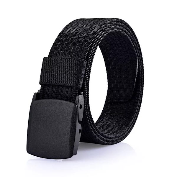 Utomhus Män POM Spänne Snabbtorkande Bälten Mode Glaid Mönster Rem Nylon Army Militär Taktisk Midja Cinto Fritid Jeans Grey-2 110cm