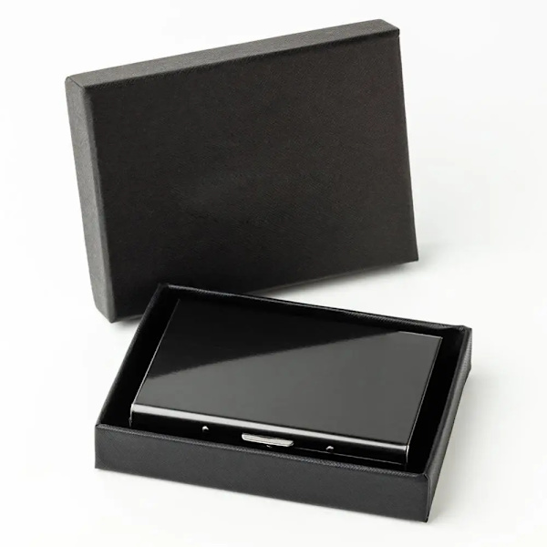 Anti-Scan RFID stål Metall kreditkortshållare Smal blockerande case Case as shown
