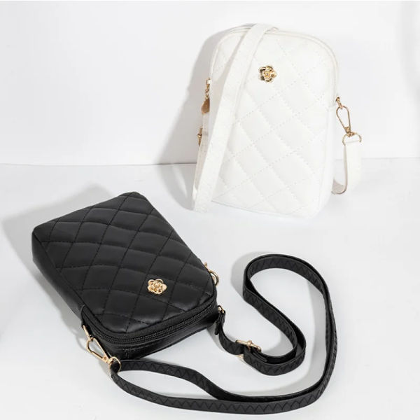 Damer Mini Shoulder Mobiltelefon Ringer Axelväskor för kvinnor Sacoche Small Square сумка Portmonnäer och handväskor Damska Summer Red d