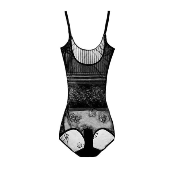 Kvinnor Shapewear Helkroppsformare Bantning Body Korsett Waist trainer Shaping Underkläder Postpartum Recovery Slida Black-a M 50-60KG