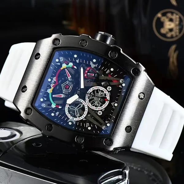 Watch Mode Legering Urboett Toppmärke Lyx Herr Quartz Clock Klassisk Man Sport Kronografklockor Style 15