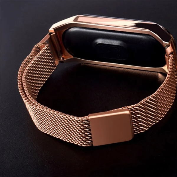 2023 Ny LED Watch Magnetisk klockarmband Vattentät Touch Feminin Klocka Mode Digitala armbandsur Silver