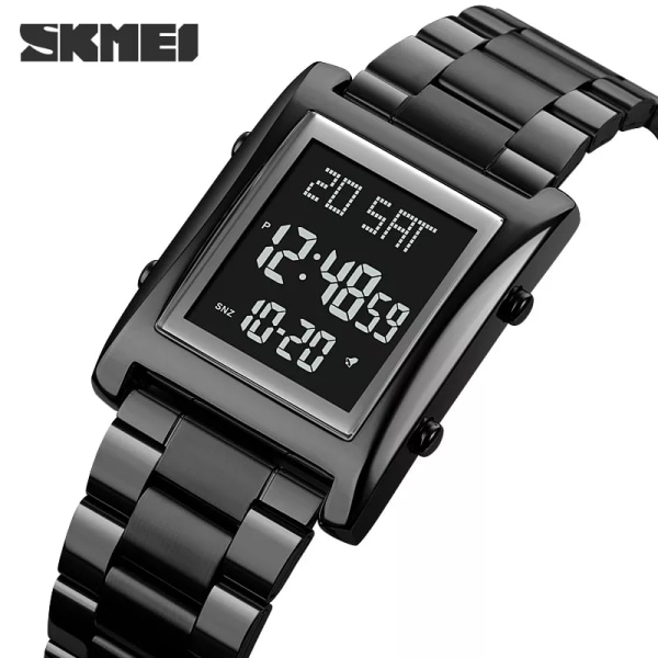 SKMEI Herrklockor Mode LED Herr Digital Armbandsur Chrono Count Down Alarm Hour For Herr reloj hombre 1812 montre homme Gold
