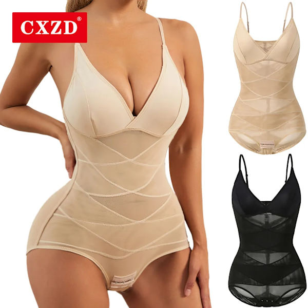 CXZD Body Shapewear Kvinnor Shapewear Magformare Höftlyftskorsett Lår Smalare Waist trainer Reduktiv Slimming Underkläder Black XL