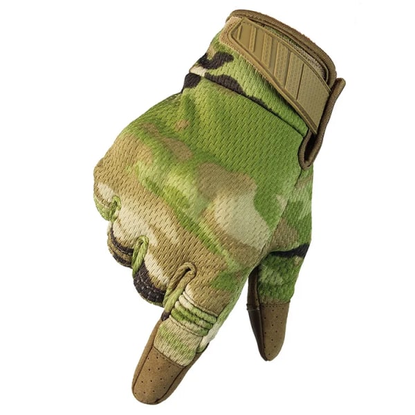 Pekskärm Taktiska handskar Militär Armé Combat Full Finger Multicam Camouflage Utomhus Cykling Shooting Paintball Män Handskar light cp M