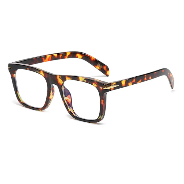 2022 klassiska fyrkantiga solglasögon för män Modemärke Designer Nit Retro Solglasögon för kvinnor UV400 Beckham Style Driver Glasögon leoprad clear AS