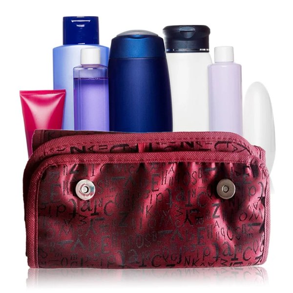ROLL-N-GO Cosmetics Organizer Sminkväska Hängande toalettartiklar Fickor Fack Resesats Roll-N-Go Smyckesväskor Rd