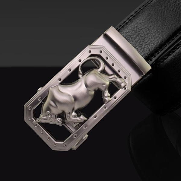 Lyxmärke tiger automatiskt spänne man vitt bälte äkta läder modedesigner Casual Hög kvalitet ceinture homme Red silver 1(.215) 110cm(.215)