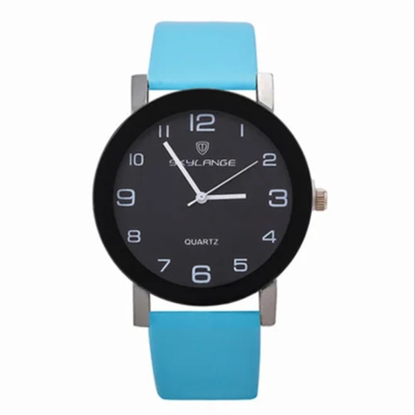 Watch Dammode Läder Svart Quartz Handled Casual Damklocka Relogio Feminino Reloj Mujer 2022 blue