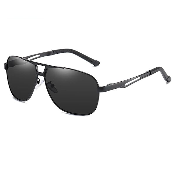 Nya polariserade solglasögon herr aluminium magnesium sportsolglasögon metall UV400 retro solglasögon A 4 With Glasses Bag