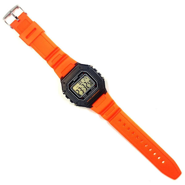 Nya digitala klockor för män Led elektronisk armbandsur Militärsport Män Kvinnor Unisex Watch Vattentätt reloj hombre 152 Orange