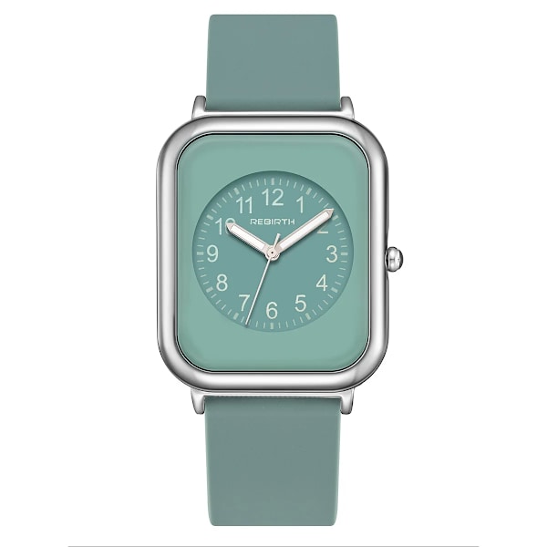 ÅTERFÖDELSE Hot Sell Mode Dam Silikon Japan Movement Quartz Watch För Dam Vattentät Kvinnlig Klocka Dam Klockor 2022 silicone green