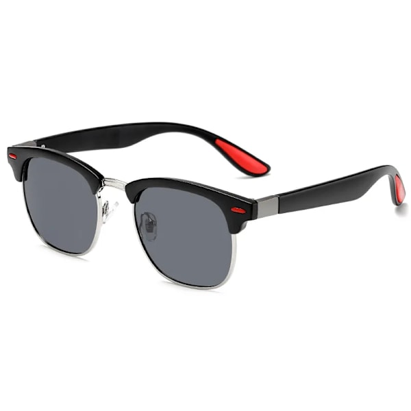 Klassiska Retro Nit Polariserade Solglasögon Män Dam Märkesdesigner TR90 Ben Lättare Design Kvinnlig Man Mode Solglasögon C2 Polarized