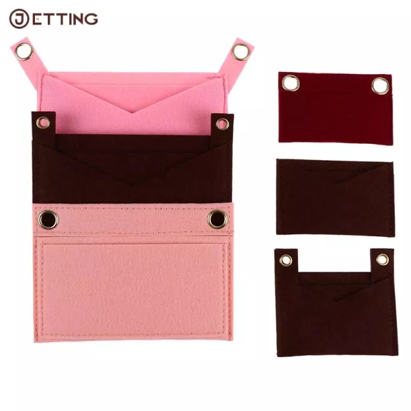 3IN1 Filt Organizer Insats Pochette Insats Med Lyxväska Filt Organizer Crossbody Handväska Tillbehör Kuvertväskor AL