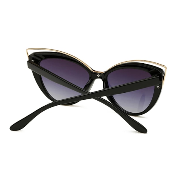 Cat Eye Solglasögon Kvinna Vintage Mode Fjärilsspegel Solglasögon Kvinnlig Retro Sommarstil Metall Glasögon Lyx Leopard