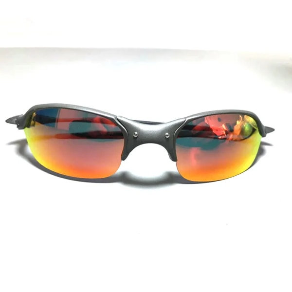 MTB Man Polarized Solglasögon Cykelglasögon UV400 Fiskesolglasögon Metall Cykelglasögon Cykling Glasögon Ridglasögon K-1 Black