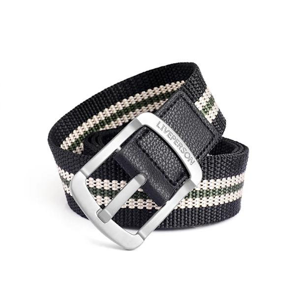Ny Canvas Pin Spänne Bälte Herr Dam Mode Ränder Utomhusbälten 2021 Designer Eyelet Midjeband Jeans Blue White 110cm