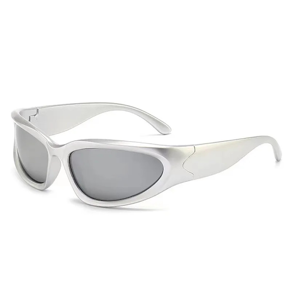 Nya Y2K Sports Punk Solglasögon Dam Designer Square Goggle Herr Lyxmärke Solglasögon UV400 Färgglada spegel Modeglasögon C3 As shown in the figu