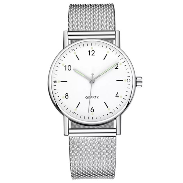 Mode Watch Damklocka Silver Heart Dial Silikon Mesh Armbandsur Reloj Mujer Montre Femme Watch 2022 A