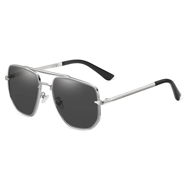 CRIXALIS Pilot Solglasögon För män Mode Metall Anti-bländning Körning Solglasögon Man Trendiga produkter Nyanser Kvinnor C6Silver