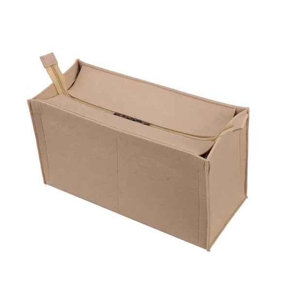 Passar ONTHEGO Tote 3MM Premium Filt Insert Väska Organizer Kosmetikväska Handväska shaper Organizer Resor Innerväska Style 2 Khaki 21X13X10cm