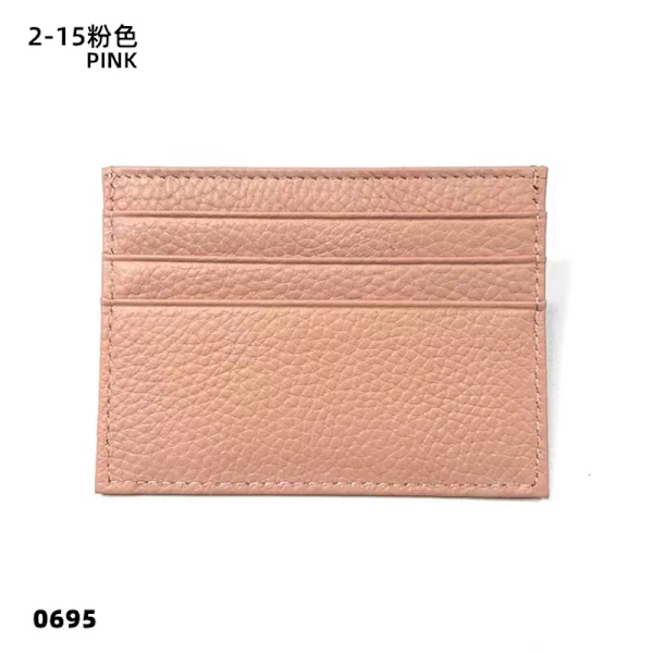 Kreditkortshållare i läder Custom Initial Holder Personlig Initial Slim Wallet Monogram Namn Plånbok Korthållare DIY Christmas pink1