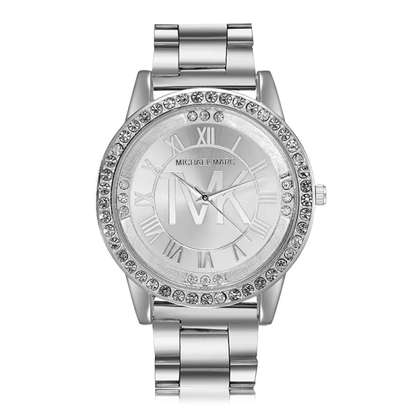 Reloj Mujer Lyx Watch Topp Märke Mode Diamant Watch Rostfritt stål Klocka Hot zegarek damski Montre Femme Silver