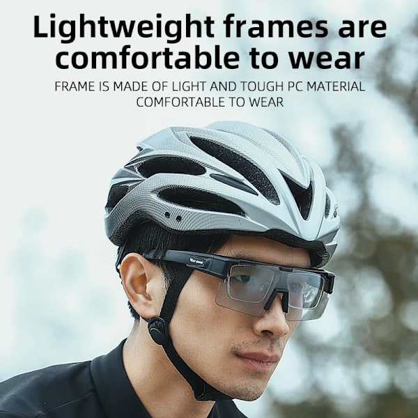 WEST BIKING Myopic Polarized Square Solglasögon Män Photochromic Cykling Passform över glasögon Köra Fiske Glasögon Cykelglasögon White x Photochromic