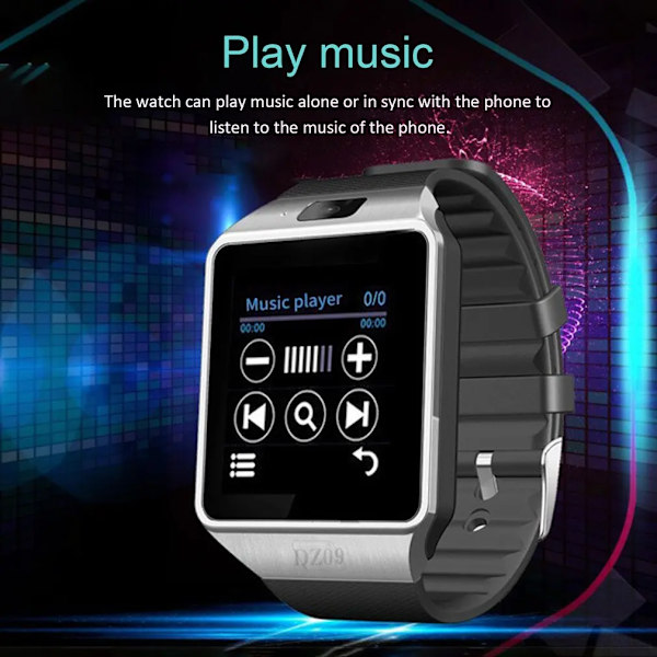 Smart Watch Touch Sports fitness vattentät Smartwatch Klockor För Ios Android Sim GSM-kort Kamera Herr kvinnor Barn Smart Watch White With gift Box