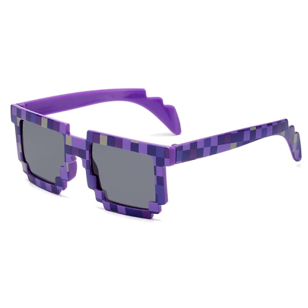 Nytt mode Solglasögon Solglasögon Creeper Glasögon Nyhet Mosaik Roliga glasögon Pojkar Flickor Pixel Eyewear Pink