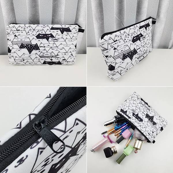 Sminkväska Mode Skollärare Gåva Rytmisk print Kosmetisk väska Originaldesign Kvinnlig Resetoalettartiklar Organizer hz6626 Cosmetic Bag