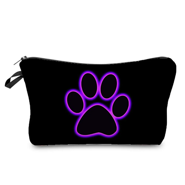 Tecknat djur print dam kosmetisk väska Pennväska för flickor Kvinnor Bärbar resor Toalettpaket Organizer Sminkväskor hz7220 Makeup Bag