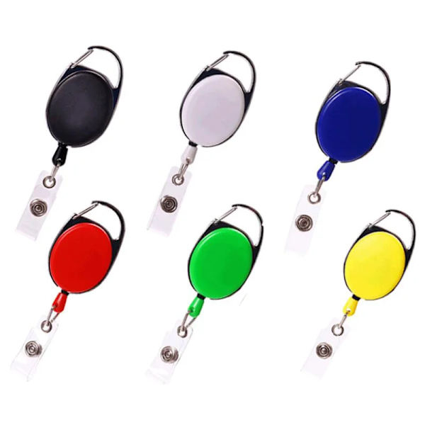 Genomskinlig korthållare Sjuksköterska Indragbar Badge Reel Clip Visitkort Holde Work Lanyard ID Namnkort Cover Case 1set(.963)