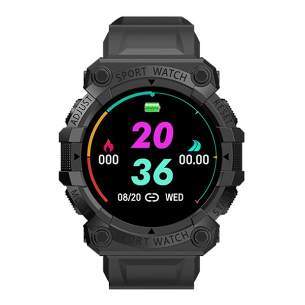 FD68S Smart Watches Herr Dam Puls Hälsoövervakning Klocka Vattentät Sport Multifunktionell Smart Watch Hane 1,44 tum Black