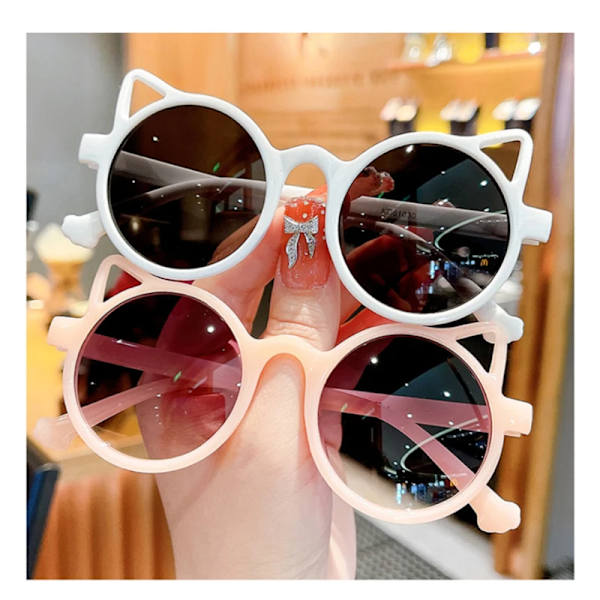 UV400 Cartoon Cat Eye Solglasögon Barn Härliga Glasögon Utomhus Barn Glasögon Baby Sport Solglasögon Solskyddsglasögon B05
