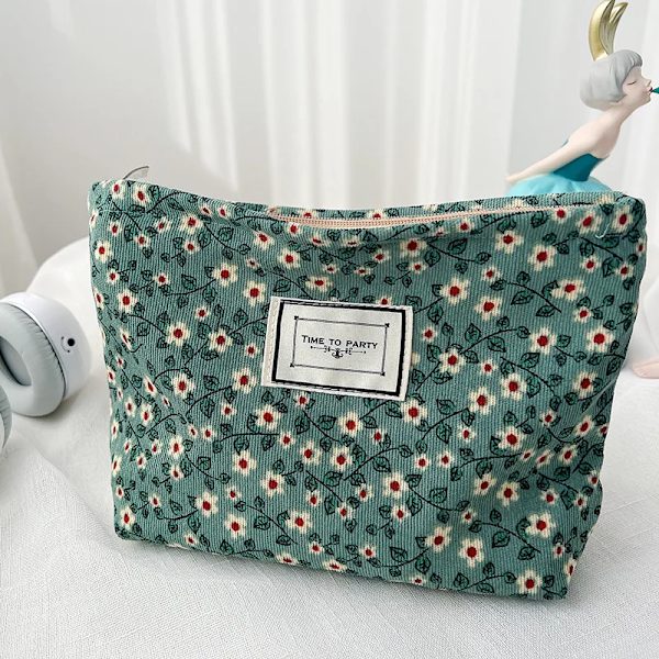 Manchester Sminkväska Organizer Clutch Retro Print Kosmetikväska Tvätta Kvinnor Rese Sminkpåse Skönhet Toalettförvaringsväskor c