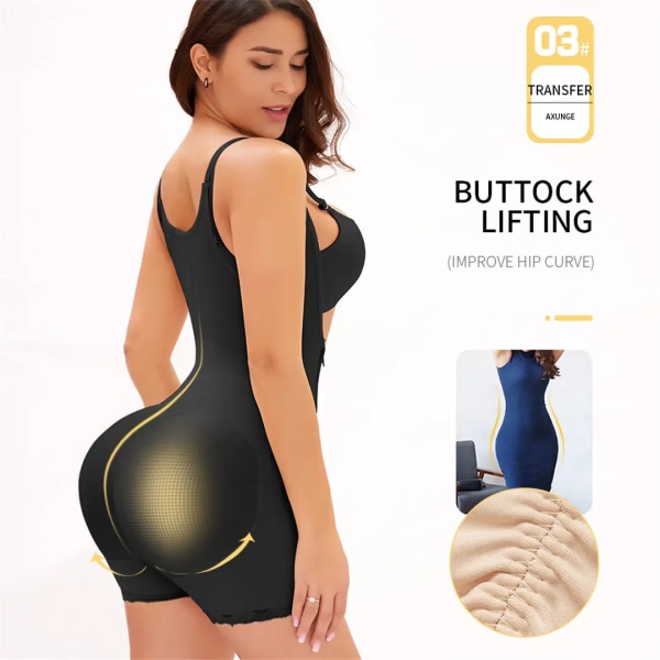 Waist trainer Pärmar och Shapers för kvinnor Modelleringsrem Bantning Shapewear Kroppsformare Gördlar Bälte Butt Lifer 1916B Beige 5XL