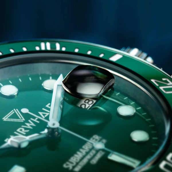 Mark Fairwhale Premiummärke Vattentät lysande datumvisning Watch Mode Quartz Armbandsur Lyxiga herrklockor gold