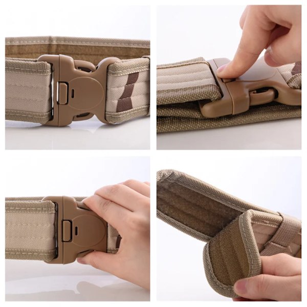 Army Style Stridsbälten Snabbkoppling Taktiskt bälte Mode Män Militär Canvas Midjeband Utomhus Jakt Vandringsredskap 8 färger Green CL 45to47inch