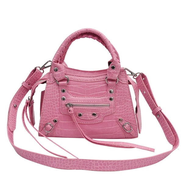 Lyxiga designerhandväskor Modemärke Kvällsaxelväskor för kvinnor Trend Kvinnlig shoppingväska Crossbody-handväska för kvinnor Crocodile pink