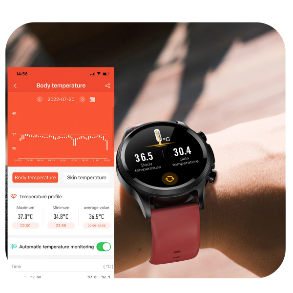 Ny EKG+PPG Smart Watch Män Laserbehandling av hypertoni Hyperglykemi Hyperlipidemi Puls Hälsosam Sport Smartwatch Black steel strip