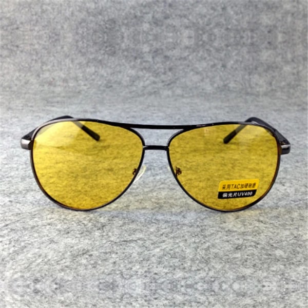 Imwete Polarized Solglasögon Herr TAC Solglasögon Kvinna Man Nattseende Körglasögon Glasögon UV400 Gul Lens Glasögon C1 Clear Yellow As Picture
