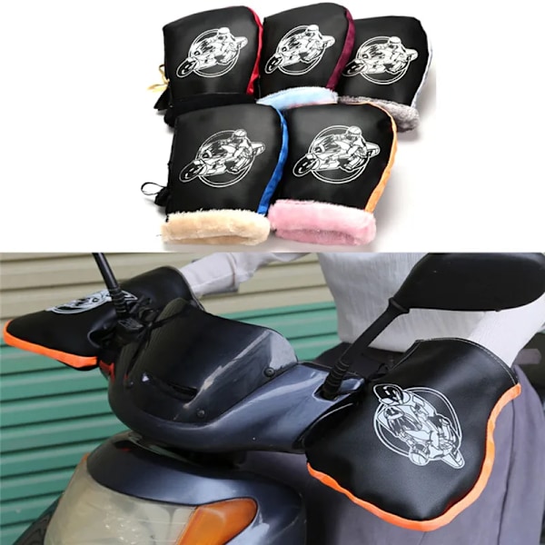 2 st Vattentäta Motorcykel Varma Handskar Skydd Motorstyre Snöskoter Vinter Unisex Skydd Handskar 29 cm x 21 cm A5