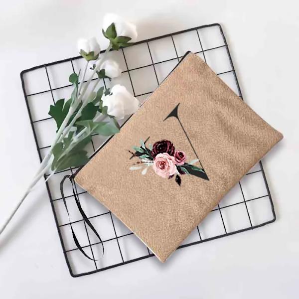 Sminkväska för kvinnor Mode Print Kosmetiska väskor Organizer Tvätta toalettartiklar Påse Dam Clutch Student Pennväska 4blackb V