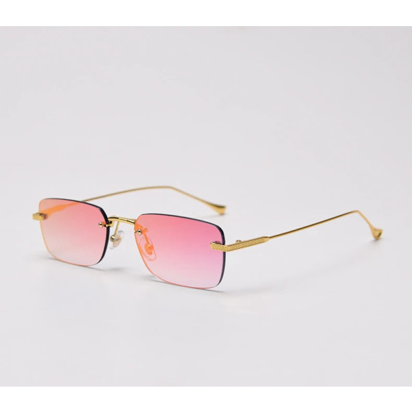 Solglasögon Dam Link gold pink mirror Private custom logo