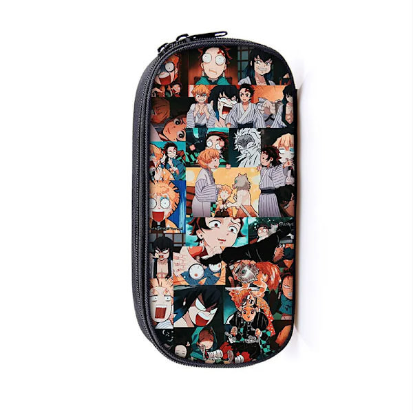 Anime Demon Slayer Kimetsu No Yaiba Canvas Case Pennfodral Dragkedja Sminkväska Pen Brevpapper Väska catoon Pennlåda dqbbguimiezrrs01