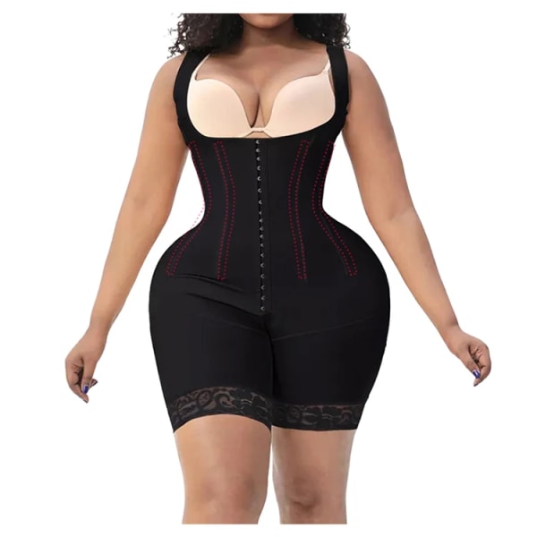 Fajas Shaperwear Original colombianska Slimming Shapers Magkontroll Pärmar Korsett Högkompression Body Kvinnor Underkläder Black XXL