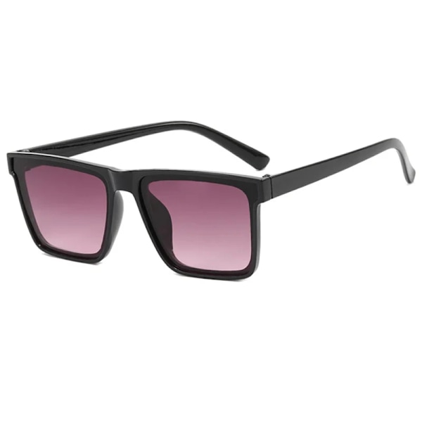 Nya fyrkantiga solglasögon män svarta glasögon PC-linsskydd Oculos glasögon herr solglasögon Gafas Gradient Gray Other