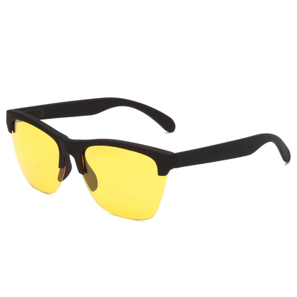 YAMEIZE Antireflex mörkerseende glasögon för körning män polariserade solglasögon kvinnor förarglasögon gul lins sportglasögon KP1081-NV